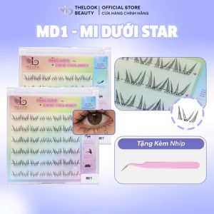 Lông mi giả sẵn keo - mi dưới star MD1 - the look beauty- hàng việt nam chất lượng cao