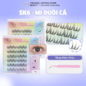 Lông mi giả sẵn keo đuổi cá SK6- mi nàng tiên cá - the look beauty