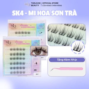 Lông mi giả sẵn keo the look beauty - mi hoa sơn trà SK4 - Mi Cụm Tách Sợi Tự Nhiên Mềm Mại Cho Mắt To Tròn Tự Nhiên